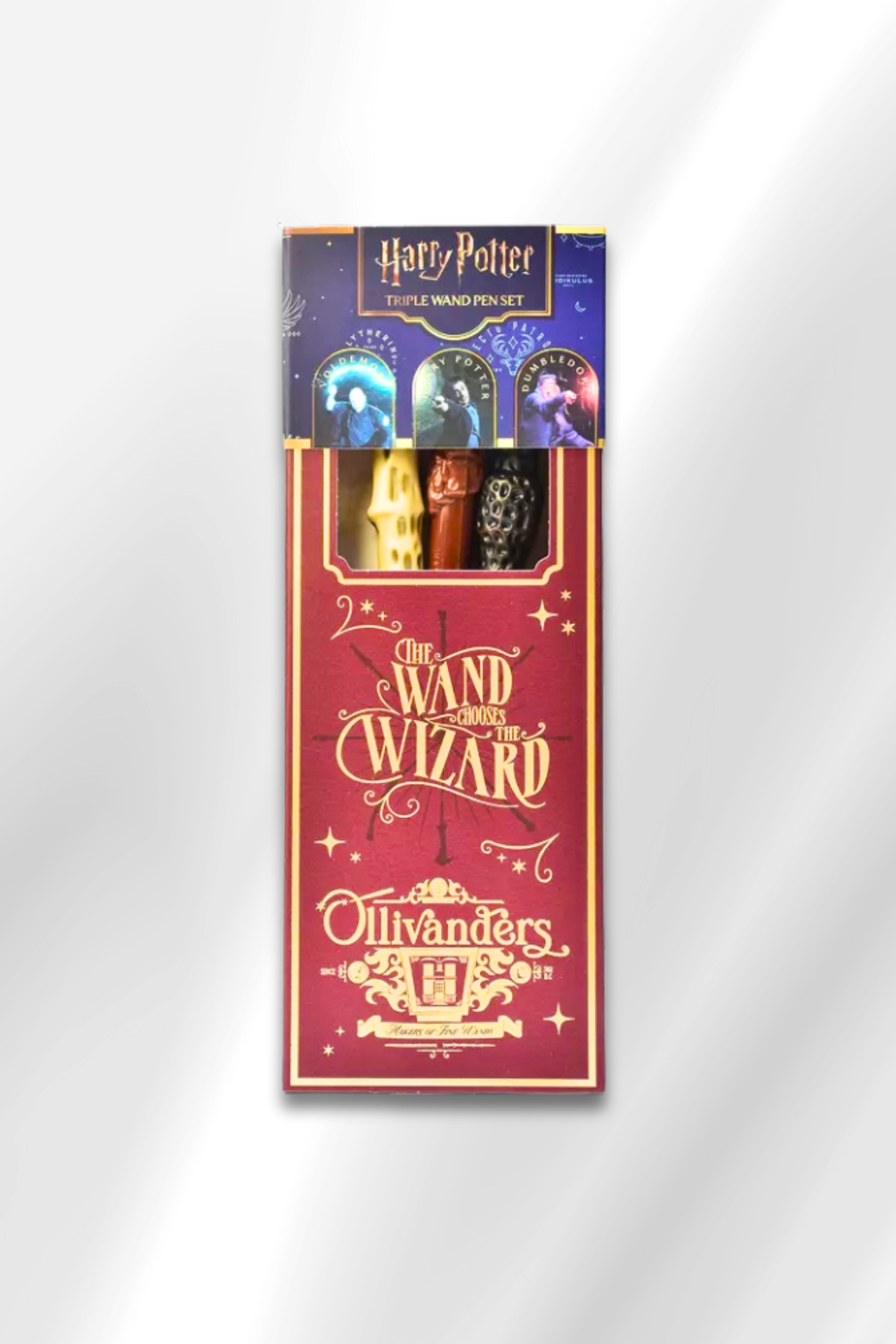 Set da 3 Penne a Forma di Bacchette Magiche di Harry Potter