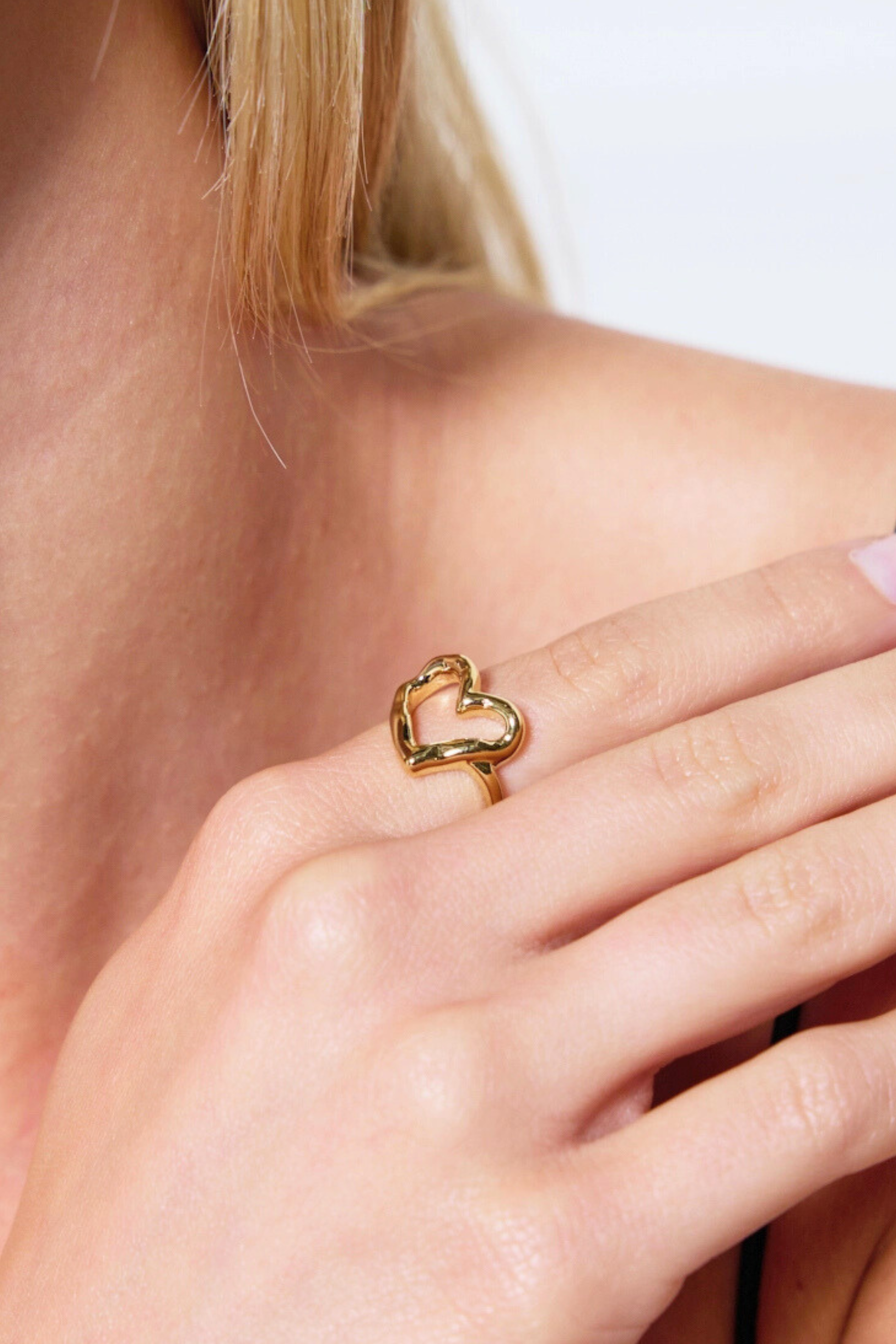 Anello Cuore Celestiale