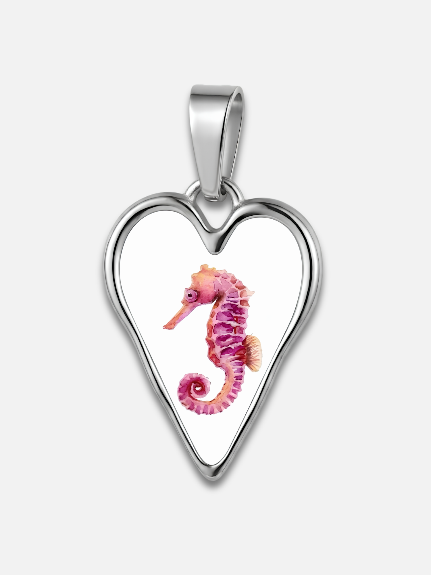 Charm Seahorse Heart