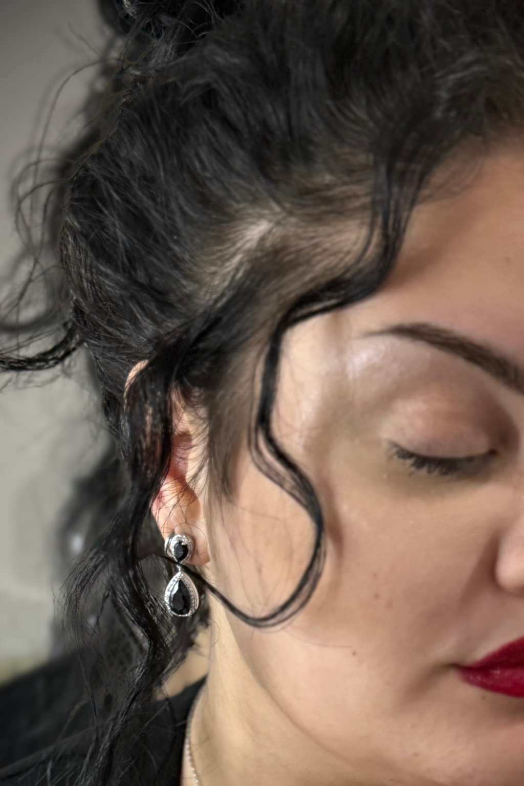 Orecchini Black Queen