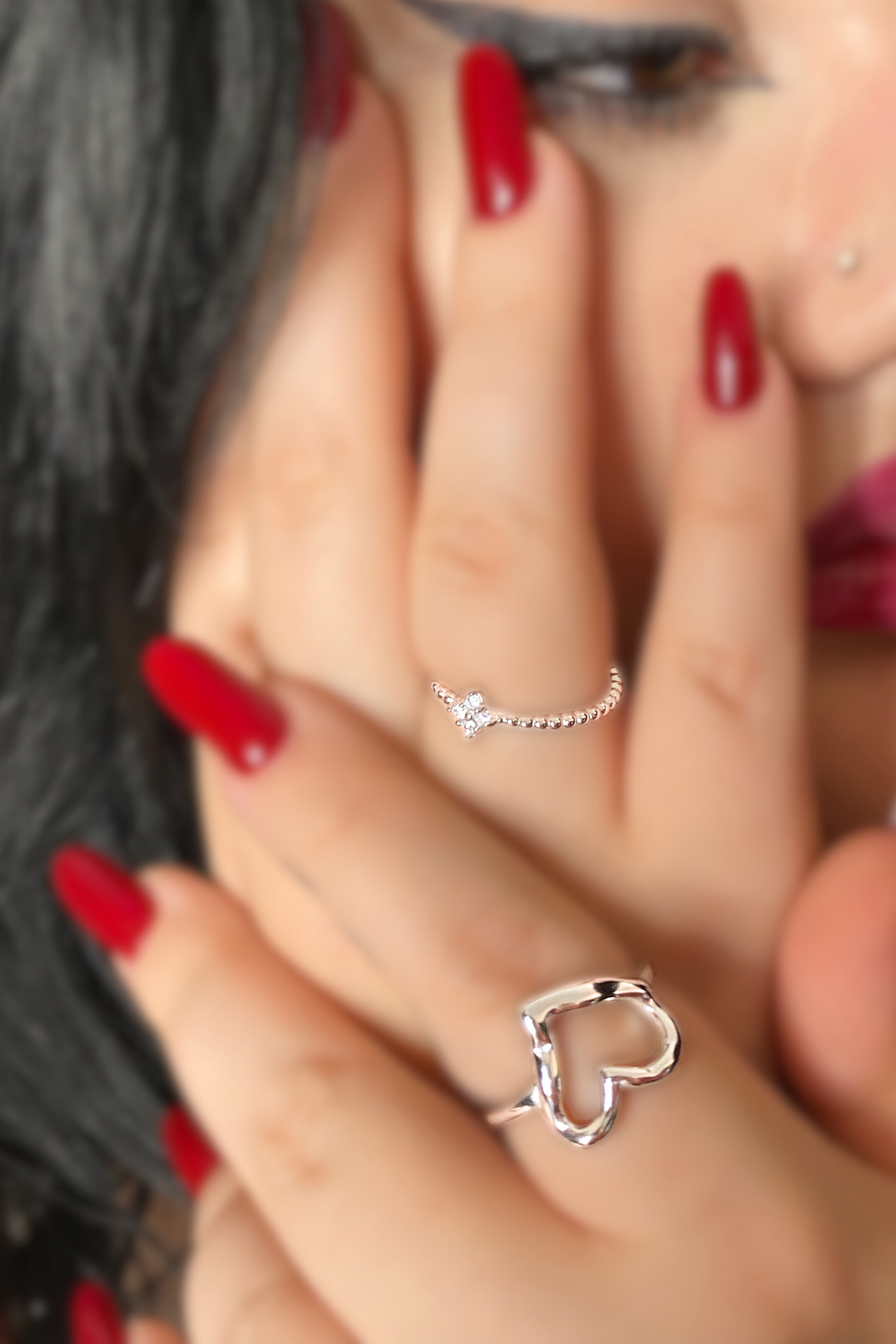 Anello Cuore Celestiale