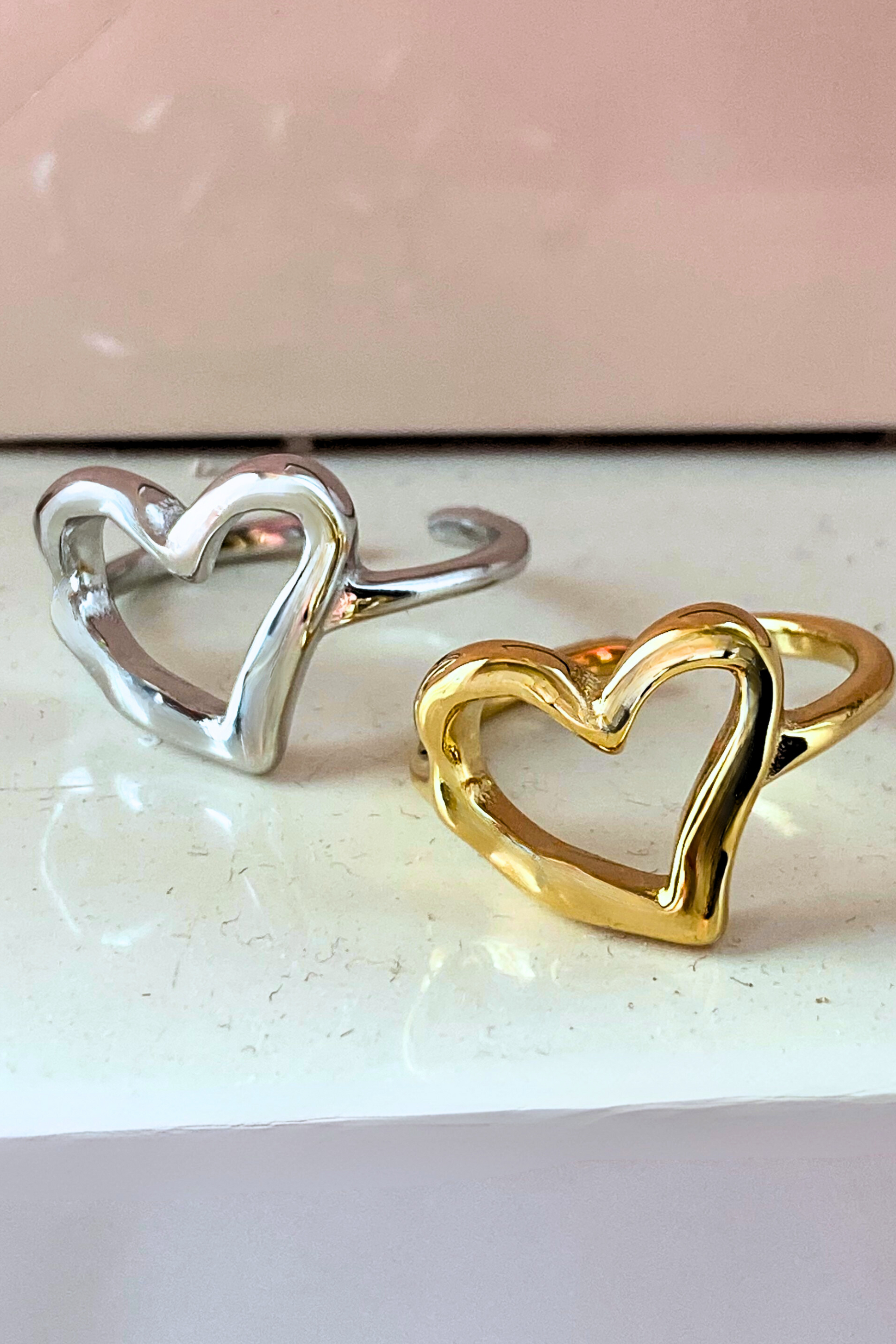 Anello Cuore Celestiale