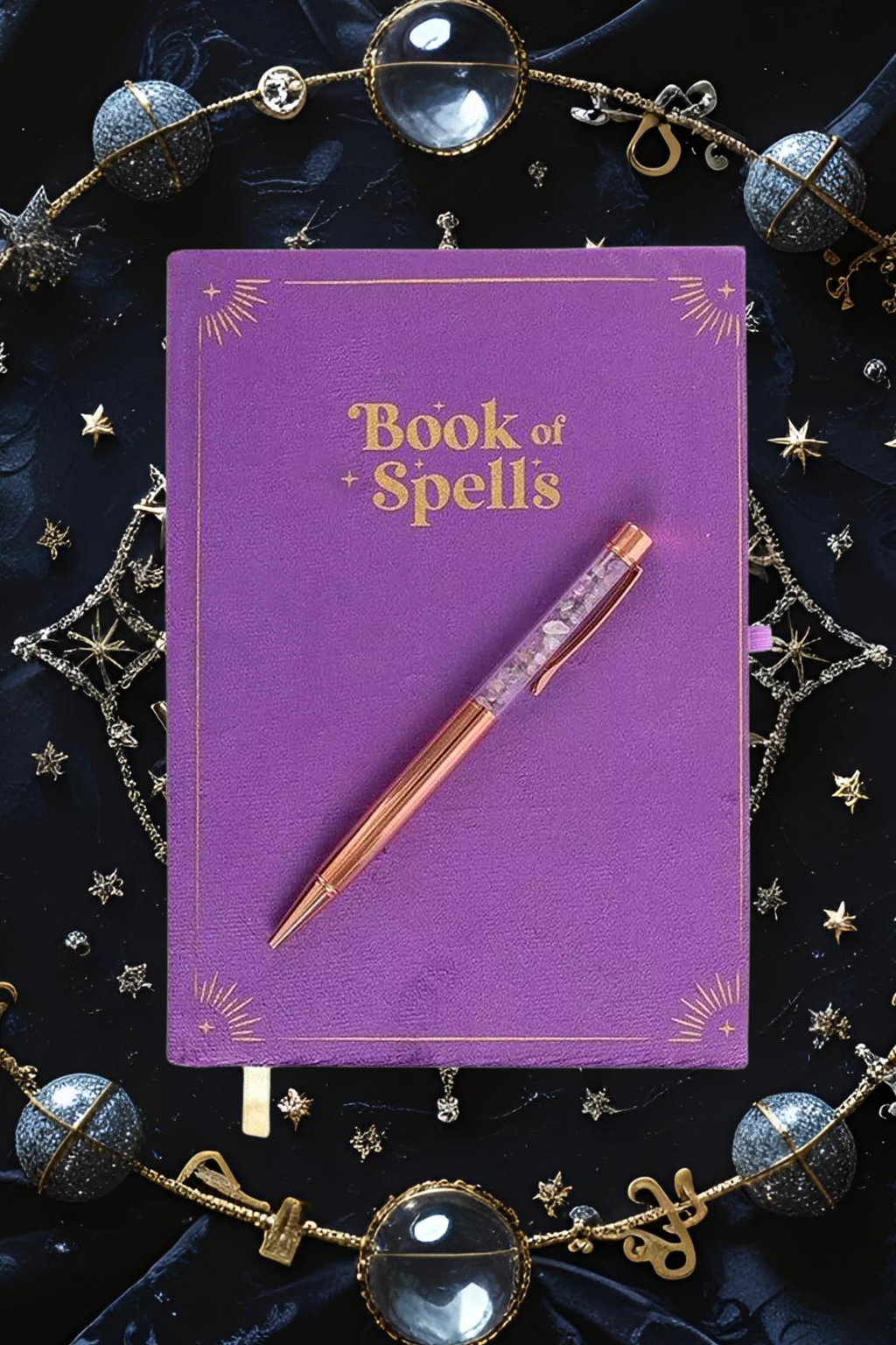 Libro Magico Incantesimi + Penna Ametista