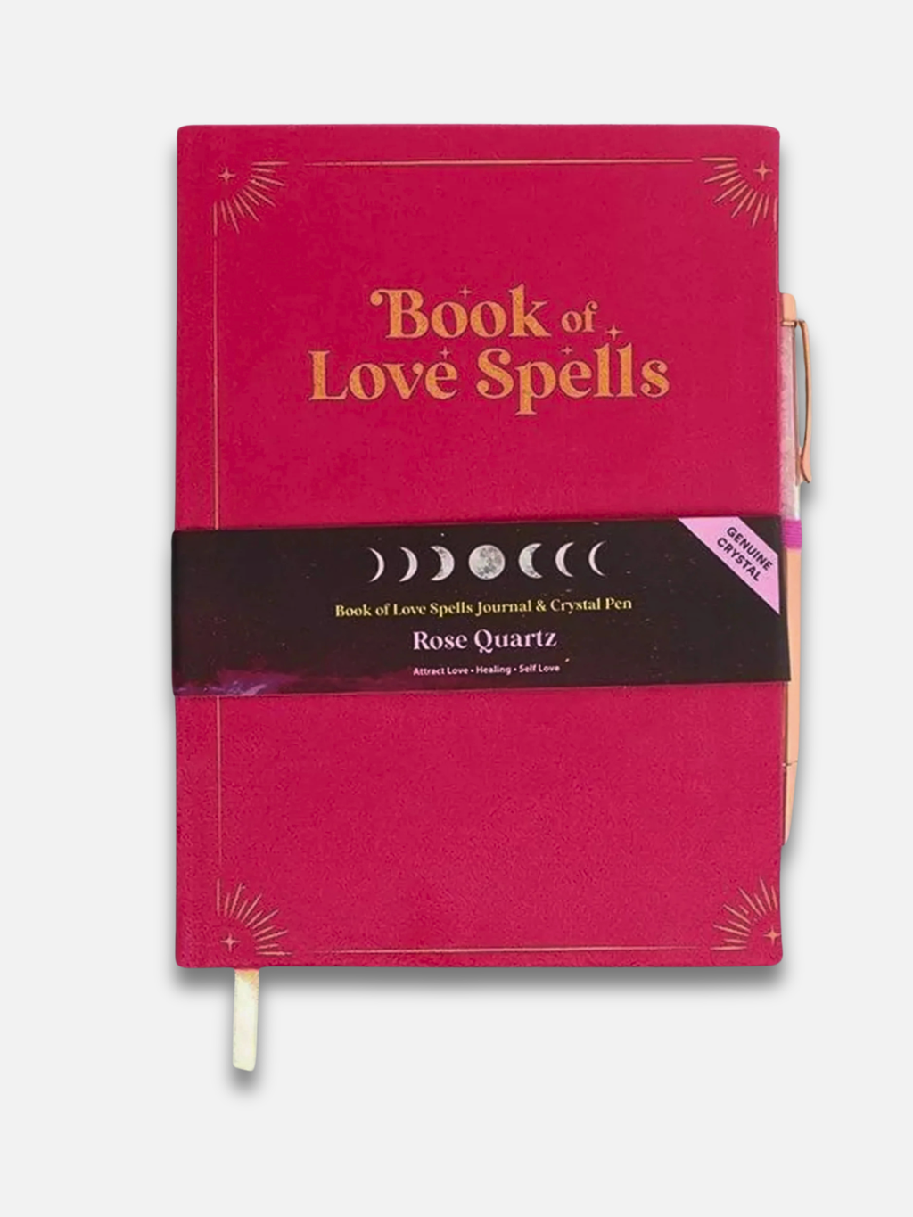 Libro degli Incantesimi d’Amore + Penna Quarzo Rosa