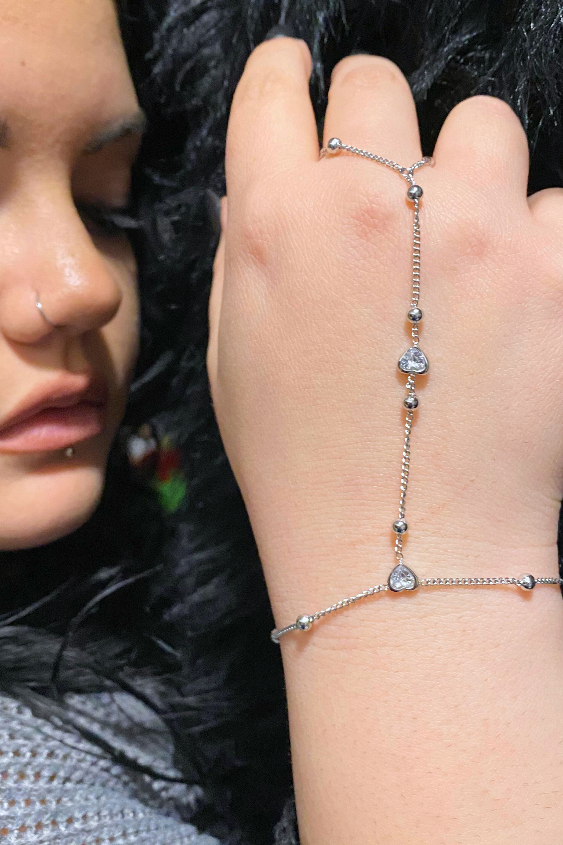 Bracciale Baciamano Cuori di Luce