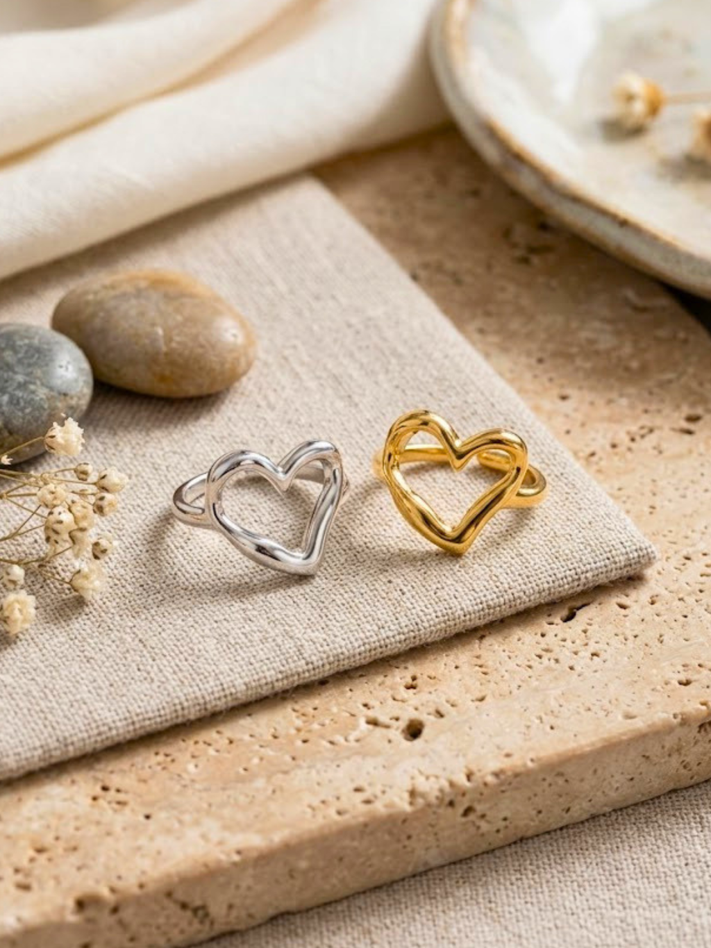 Anello Cuore Celestiale