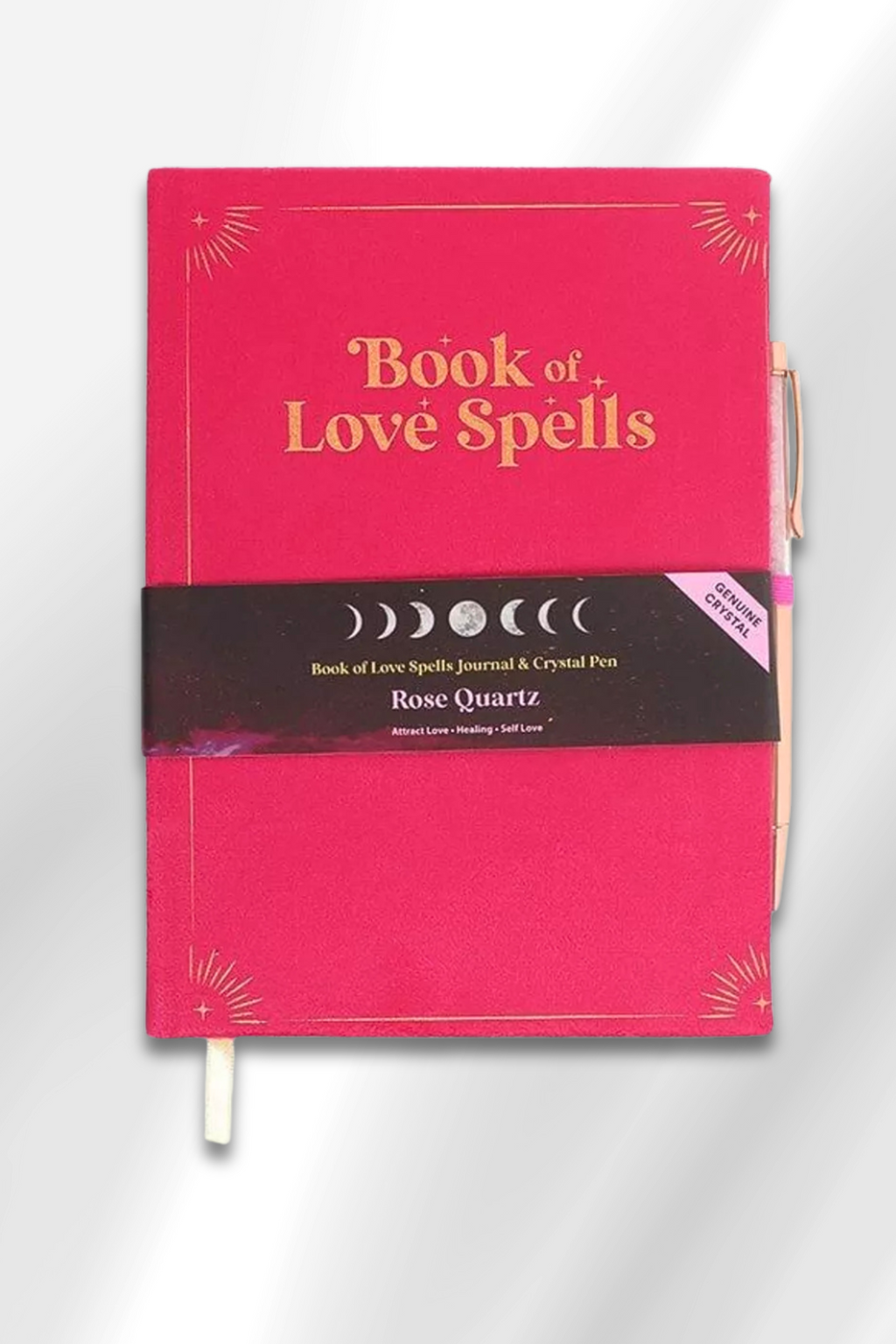 Libro degli Incantesimi d’Amore + Penna Quarzo Rosa