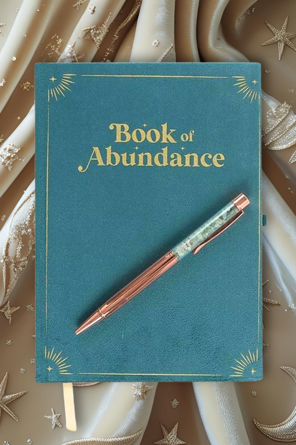 Libro dell’Abbondanza + Penna Avventurina Verde