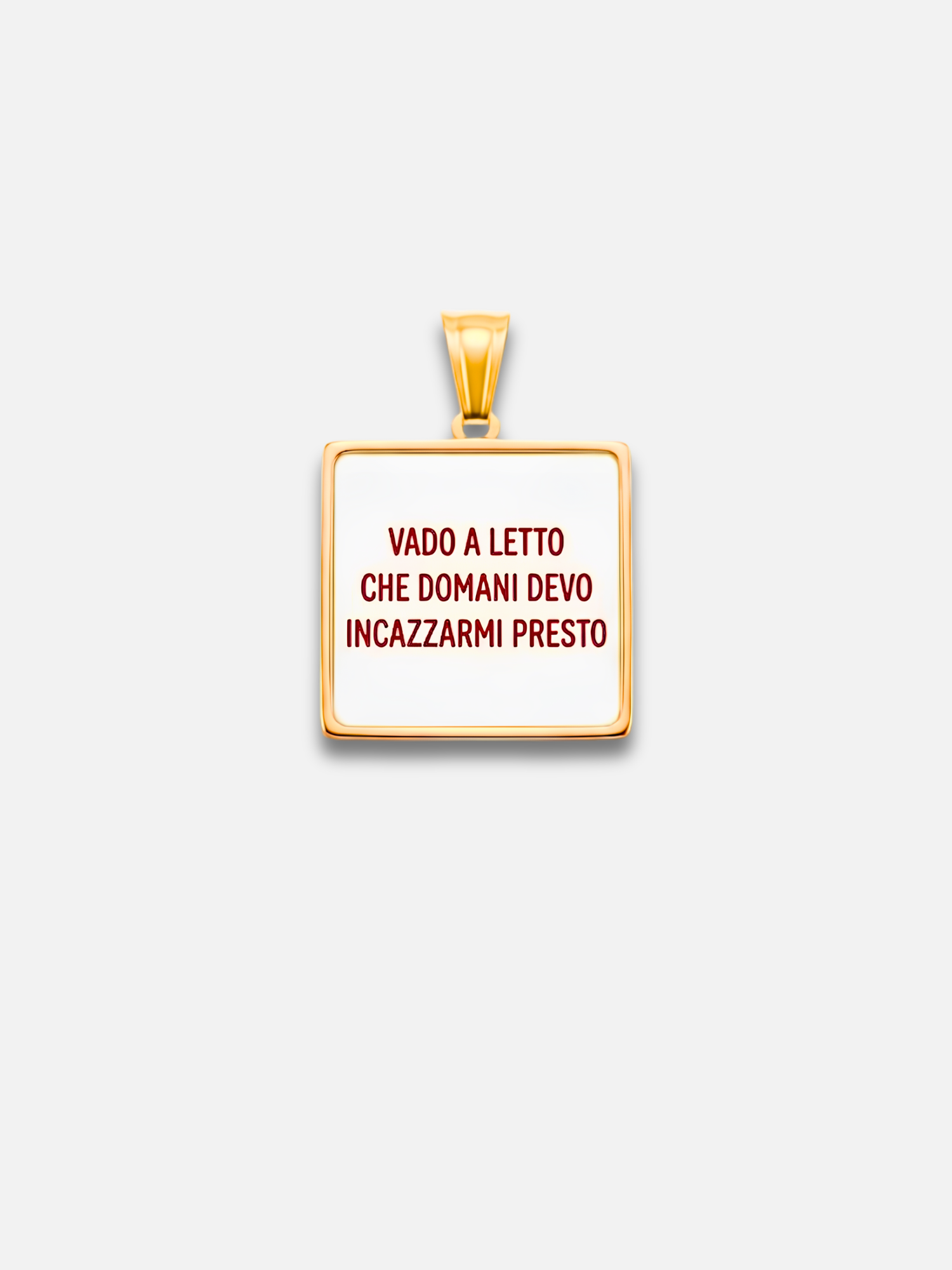 Charm "Vado a letto che domani devo incazzarmi presto"