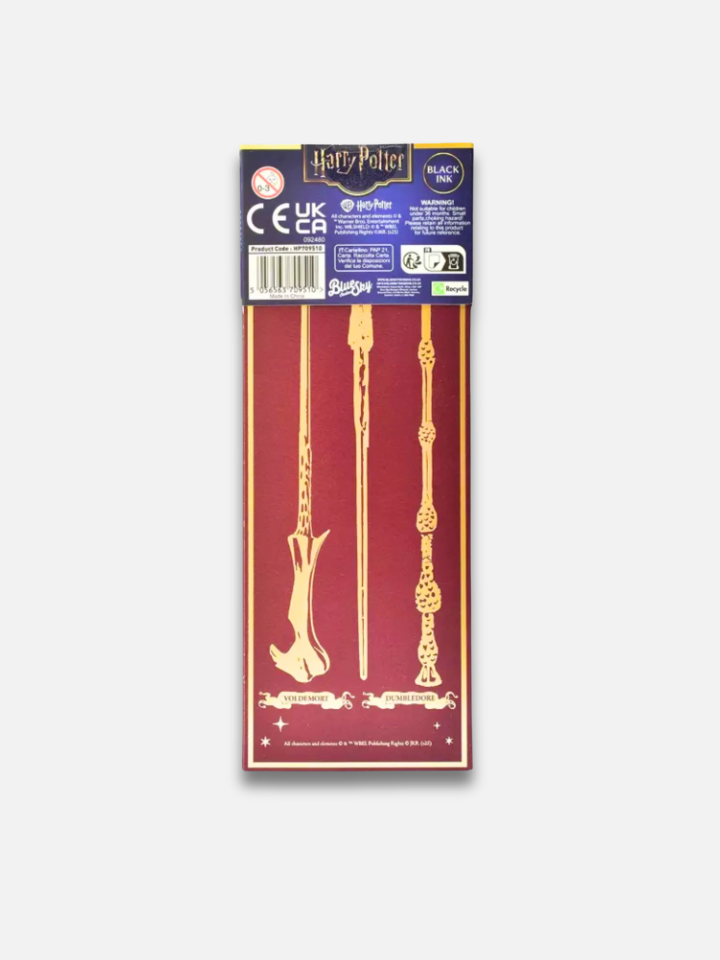 Set da 3 Penne a Forma di Bacchette Magiche di Harry Potter